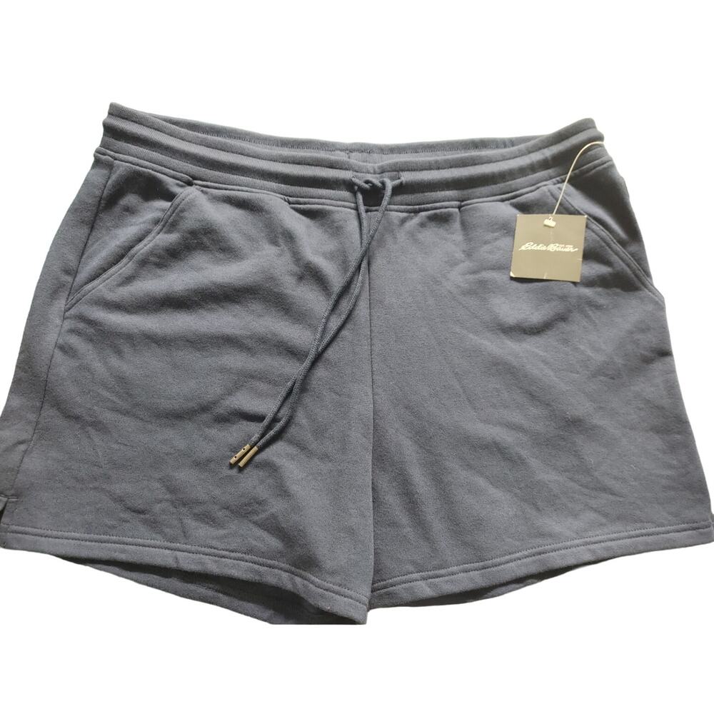 Eddie Bauer Shorts Cozy Camp Sleep Fleece Blue Large NWT